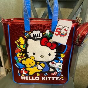 Loungefly Sanrio Hello Kitty 50 Year Anniversary Tote Bag NWT